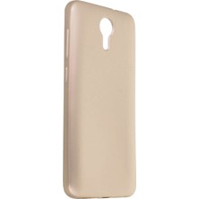 Ceppare General Mobile 4g Android One Kılıf Premier Renkli Esnek Silikon Gold