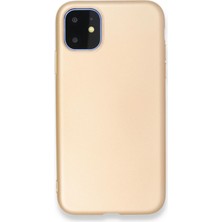 Ceppare iPhone 11 Kılıf Premier Renkli Esnek Silikon Gold