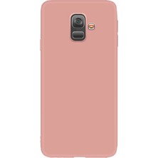 Ceppare Samsung Galaxy A6 2018 Kılıf Premier Renkli Esnek Silikon Rosegold