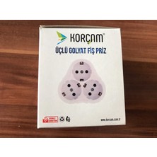 Korçam Üçlü Golyat Fiş Priz