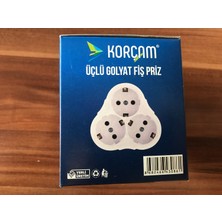 Korçam Üçlü Golyat Fiş Priz