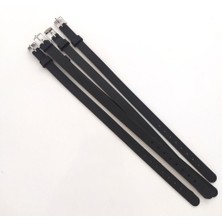 Hd Marketim Bileklik 5 li Silikon Siyah 08 mm Ayarlanabilir Charm Takılabilen Bileklik