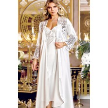 Jeremi 285 Çeyizlik Saten 6'lı Set-Ekru