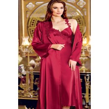 Jeremi 230 Çeyizlik Saten 6'lı Set-Bordo
