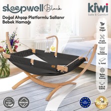 Kiwi Sleepwell Doğal Ahşap Platformlu Sallanır Bebek Hamağı