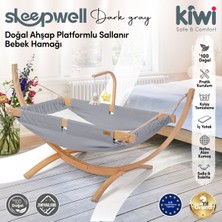 Kiwi Sleepwell Doğal Ahşap Platformlu Sallanır Bebek Hamağı