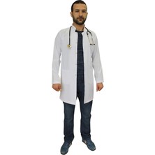 Safa Forma Hakim Yaka Erkek Doktor Önlüğü , Hemşir , Öğretmen , Lab Eczacı Laboratuvar Önlüğü , Beyaz Önlük