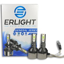 Erlight H7 Buz Mavi LED Xenon Uzun Kısa 8000 Lümen 6500K- Erlıght