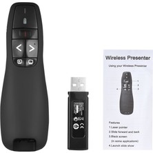 Good Shop 2.4ghz Kablosuz USB Powerpoint Sunumu Ppt Flip Pen Pointer Clicker Presenter Dahili Alıcı Kırmızı Işık Uzaktan Kumanda (Yurt Dışından)