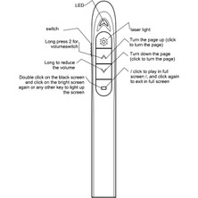 Good Shop 2.4ghz Kablosuz Sunucu Lazer Pointer Ppt Için Flip Pen Powerpoint Sunum Uzaktan Kumanda Için Flip Desteği (Yurt Dışından)