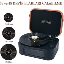 Record Master TT270 Pikap - Bluetooth Özellikli - AT3600 Manyetik Kartuş - 33. 45 Devir