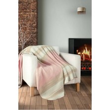 Genç Ev Home Örgü Pudra Çift Kişilik Battaniye 180 x 220 cm