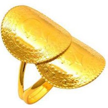 Engingold 22 Ayar Ikili Çeyrek Altın Yüzük