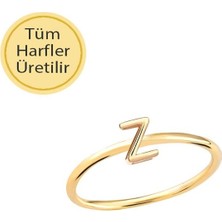 Engingold 14 Ayar Altın Z Harfli Yüzük