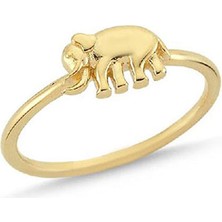 Engingold 14 Ayar Altın Fil Figürlü Yüzük