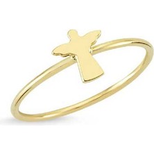 Engingold 14 Ayar Altın Şans Meleği Yüzük