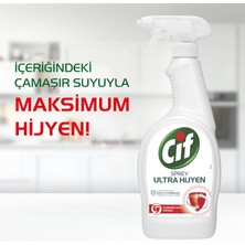 Cif Sprey Temizleyici Her Yerde Ultra Hijyen Çamaşır Suyu Katkılı 750 ml X3