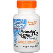 Doctor's Best Doctor's Best, Natural Vitamin K2 Mk-7 With Menaq7, 100 Mcg, 60 Veggie Caps