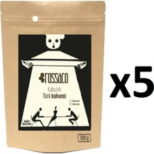 Rossaco Kakuleli Türk Kahvesi 5 x 100 gr