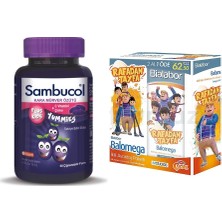 Sambucol Plus Kids Yummies + Biolabor Balomega Şurup 200 ml