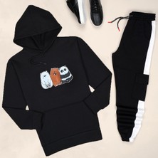 Trendypassion Siyah Panda Eşofman Takımı