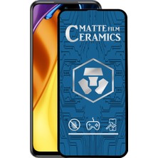 Case World Xiaomi Poco M3 Pro Tam Kaplayan Mat Seramik Nano Esnek Ekran Koruyucu Cam