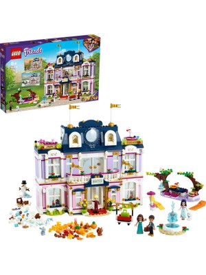 LEGO Friends 41684 Büyük Heartlake City Oteli 1308 Parça Yapım Seti Şık Hediye Seçeneği Emma Stephanie River ve Amelia Mini Bebekleri İçerir