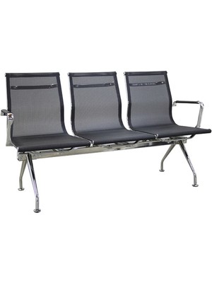 Bubu Home Nova Fileli Üçlü Bekleme Koltuğu Ofis Koltuğu