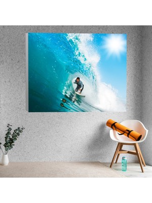 Deko Gonya Sarı At Temalı Kanvas Tablo