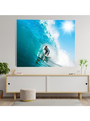 Deko Gonya Sarı At Temalı Kanvas Tablo