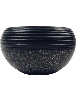 Bitki Tasarımı Ev Dekorasyon  Siyah Granit Küp Aranjman Saksı Saksılık Salon Çiçeklik