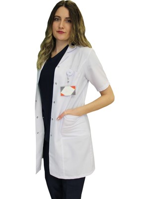 Safa Forma Klasik Yaka Kadın Doktor Önlüğü , Hemşire , Öğretmen , Lab Eczacı Laboratuvar Önlüğü , Beyaz Önlük