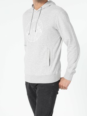 Regular Fit Gri Melanj Erkek Sweatshirt Cl1052465