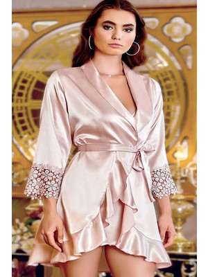 Jeremi 260 Çeyizlik Saten 6'lı Set-Pudra