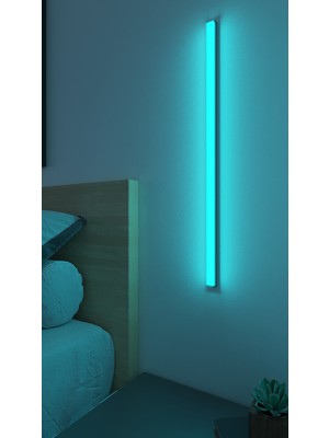 Blue Digital 1 Adet Mini Uzaktan Kumandalı LED Abajur Gece Lambası Rgb Yuksek Işık Sistemi