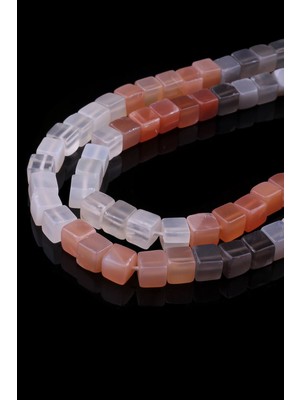 Dünya Doğal Taş 6x6 mm Küp Güneş Taşı Dizi - DIZI0293