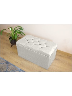 AldaGelsin Lüks Kapitoneli Sandıklı Puf 120 cm