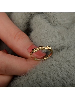 Engingold 14 Ayar Altın Sade Yüzük