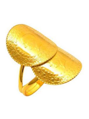 Engingold 22 Ayar Ikili Çeyrek Altın Yüzük