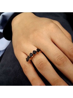 Engingold 14 Ayar Altın Oniks Taşlı Beştaş Yüzük