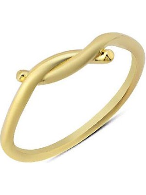 Engingold 14 Ayar Altın Aşk Düğüm Yüzük