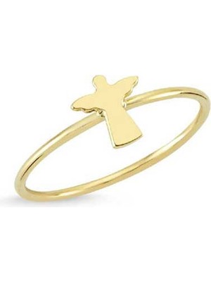 Engingold 14 Ayar Altın Şans Meleği Yüzük