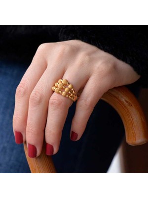 Engingold 14 Ayar Altın Dorika Yüzük