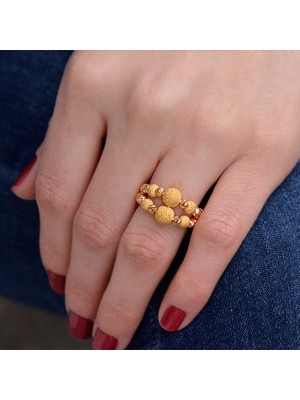 Engingold 14 Ayar Altın Dorika Yüzük