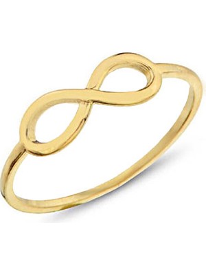 Engingold 14 Ayar Altın Sonsuzluk Yüzük