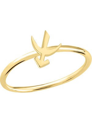 Engingold 14 Ayar Altın Yay Burç Yüzük