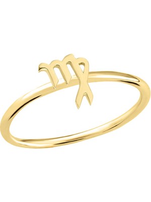 Engingold 14 Ayar Altın Başak Burç Yüzük