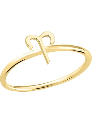 Engingold 14 Ayar Altın Koç Burç Yüzük