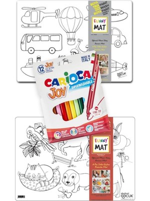 Balp Store Funny Mat 14 Parça Boyama Seti Renkli Keçeli Kalemler ile Eğlenceli Aktiviteler