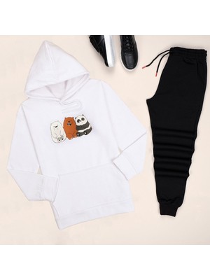 Trendypassion Beyaz Panda Eşofman Takımı